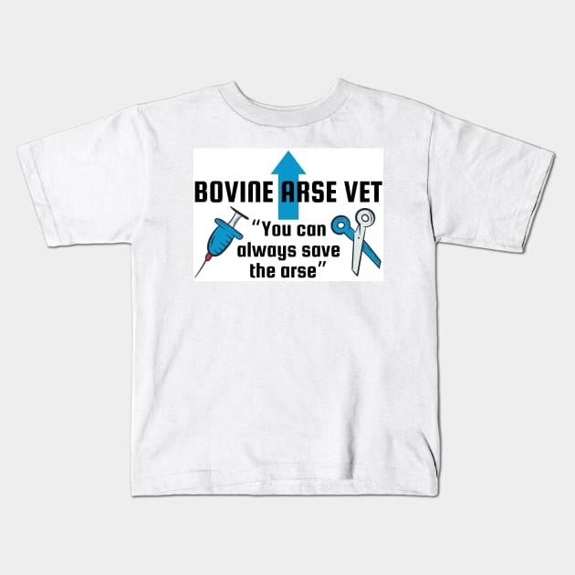 Bovine Arse Vet Beef and Dairy Network Kids T-Shirt by mywanderings